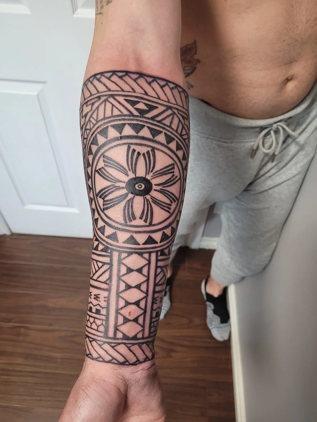 Custom sleeve tattoo - House of Pain Tattoos Moose Jaw Saskatchewan