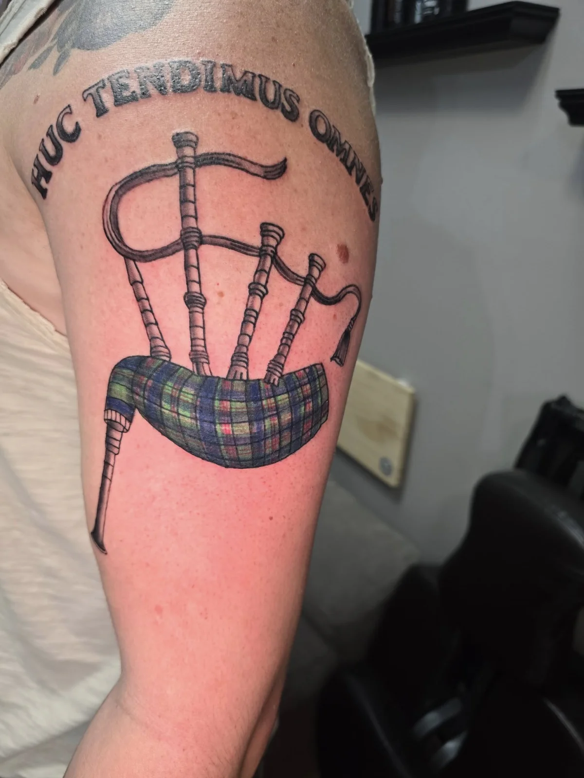 Detailed blackwork design - House of Pain Tattoos Moose Jaw Saskatchewan